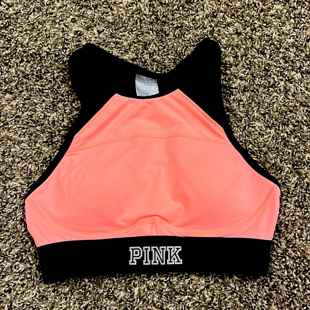 VS PINK peach sports bra